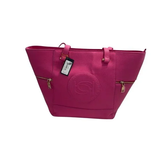 Bebe Hot Pink Easy Tote with Pouch (NWT) - Picture 1 of 3
